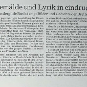 Gemälde und Lyrik in eindrucksvoller Symbiose